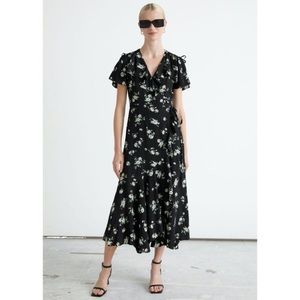 & OTHER STORES Floral Wrap Midi Dress **Worn Once**